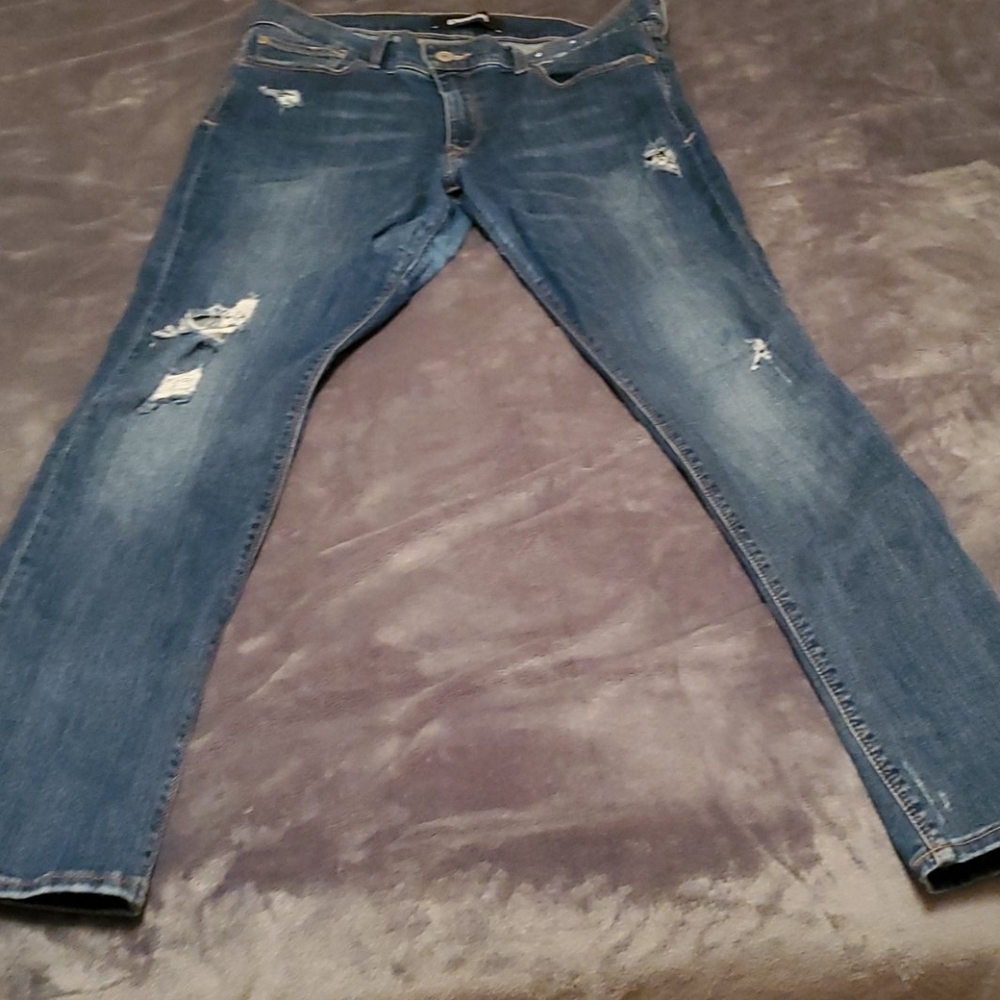 Distressed jeans